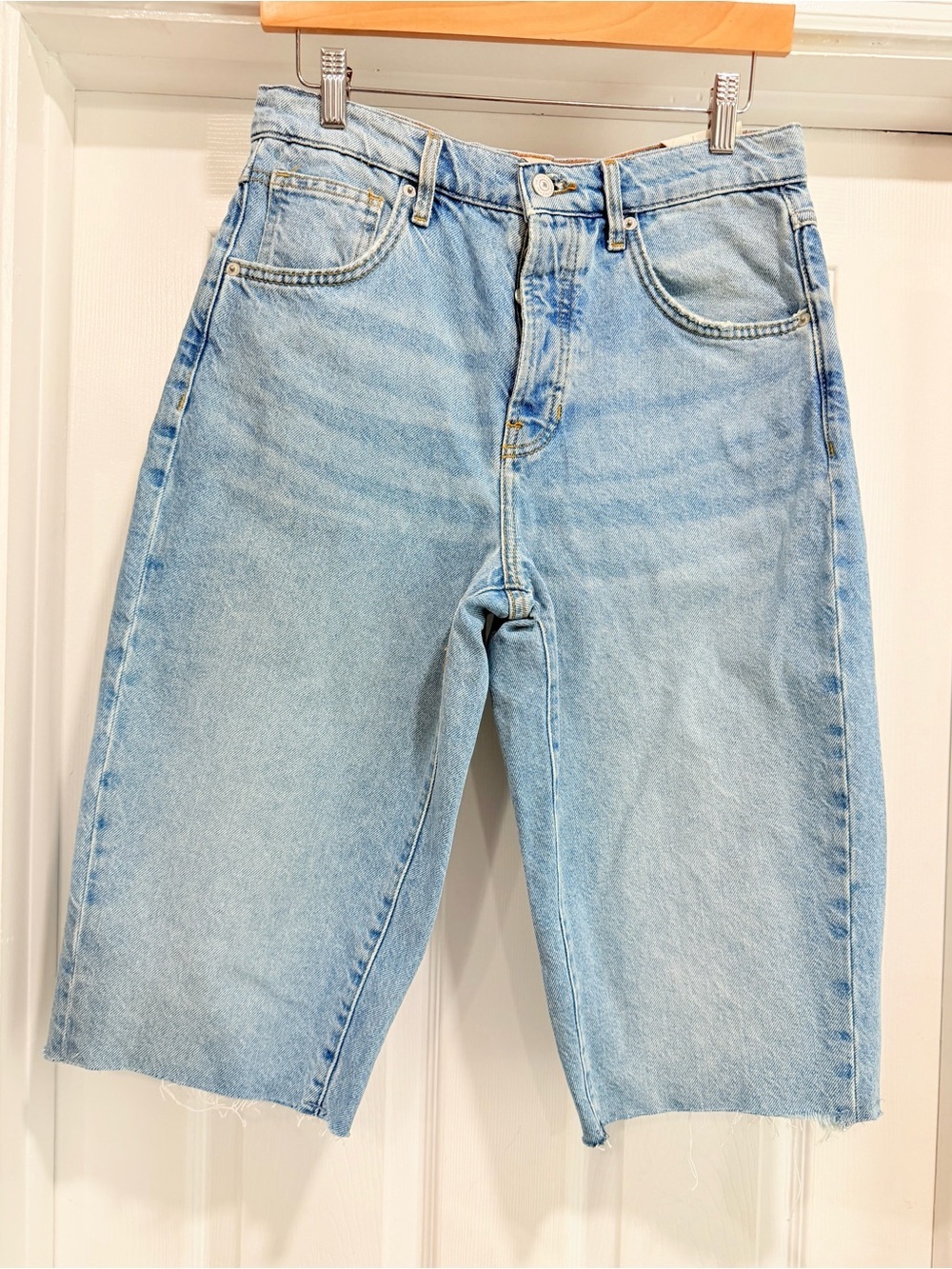 We The Free Light Blue Relaxed Men's Denim Shorts